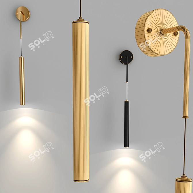 Nette Wall B: Modern Design Lamps 3D model image 2