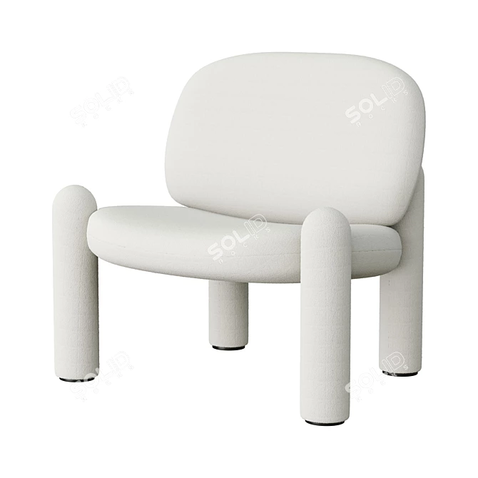 Modern Driade Tottori Armchair 3D model image 1