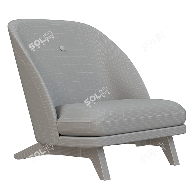 Elegant Georgia Chair: Stylish & Comfortable 3D model image 6