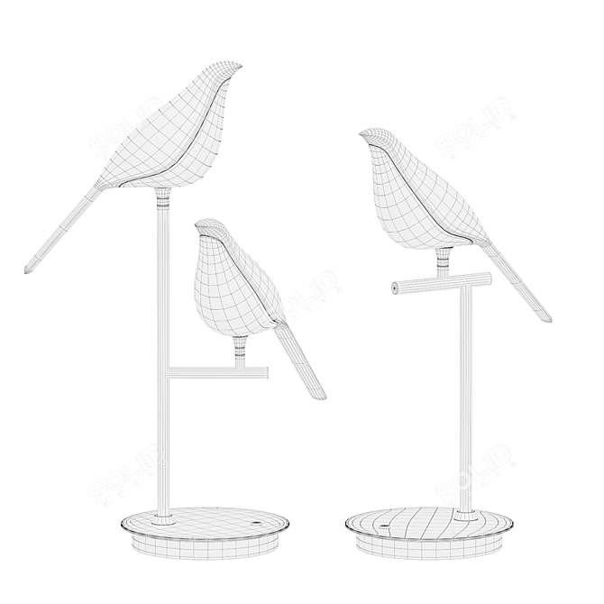 NOMI TAB Bird-shaped Table Lamp 3D model image 2