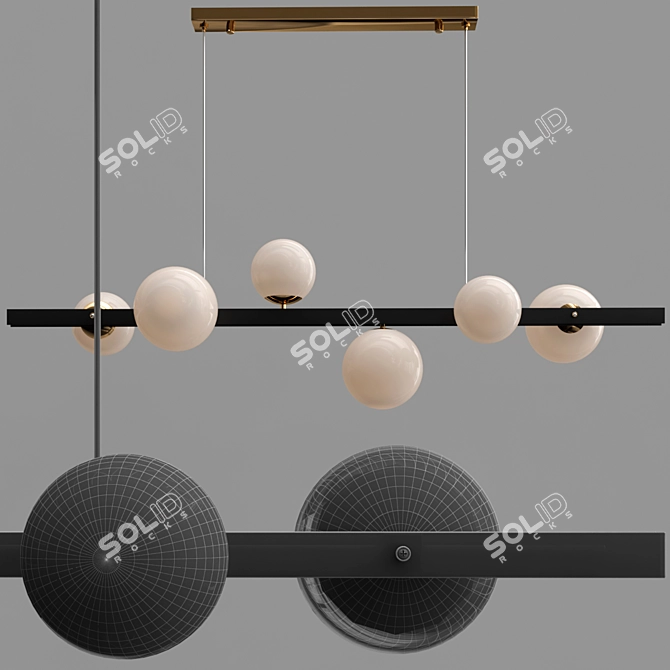 Elegant Judith Design Lamp 3D model image 2