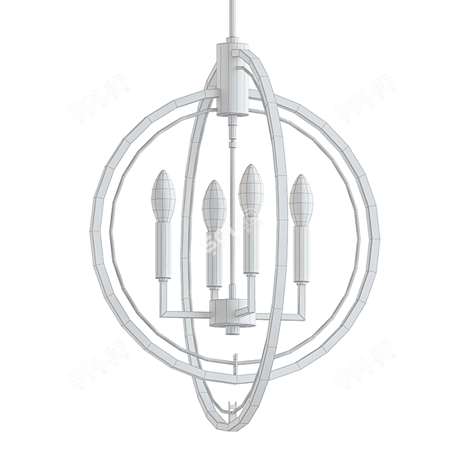 Elegant Illumination: Odyssey Chandelier 3D model image 2