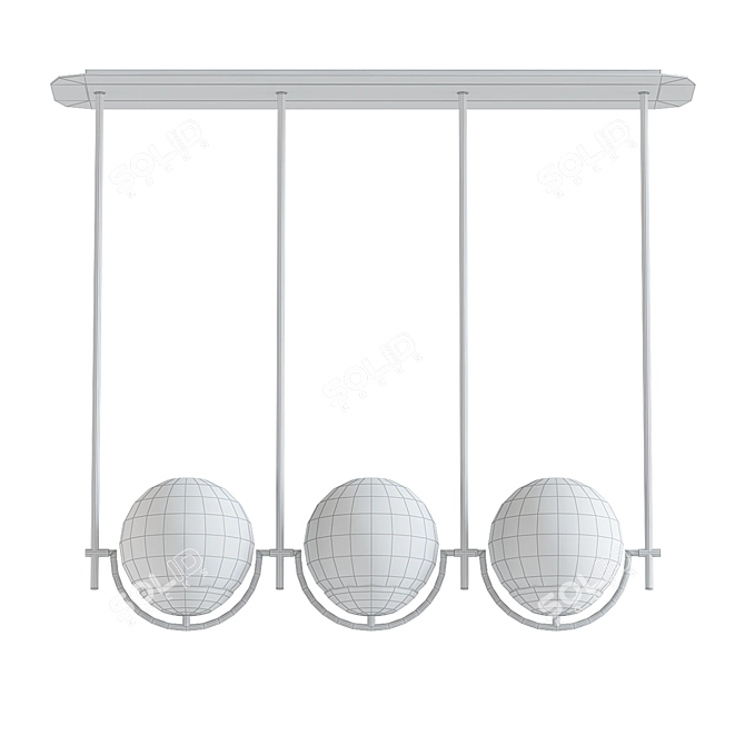 Modern Rondure Pendant Light 3D model image 2