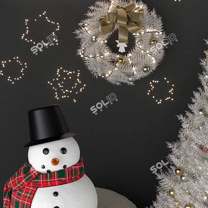 Majestic Pine Christmas Tree 3D model image 7