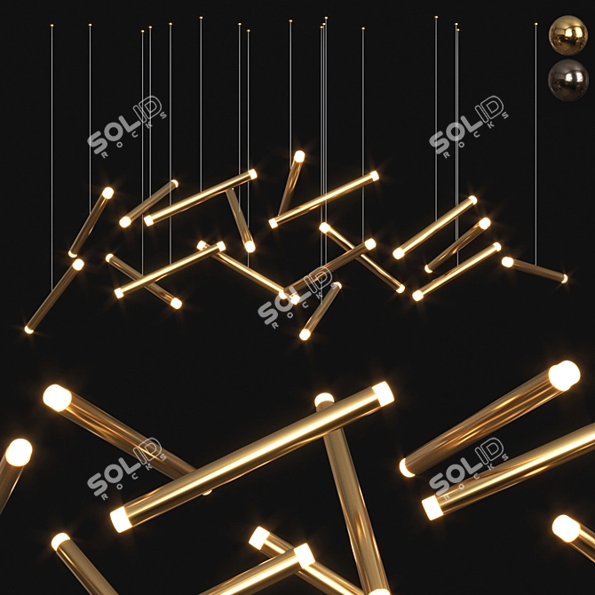 Dutti D0068 LED Chandelier 3D model image 3