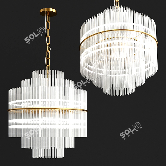 Elegant Nightfall Illumination 3D model image 2