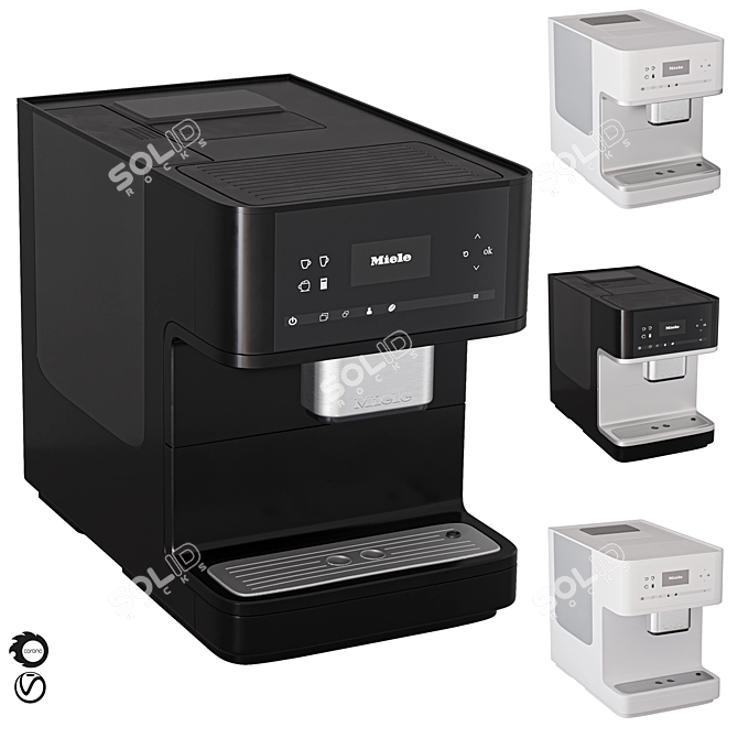 Miele Coffee Machine: Versatile and Stylish 3D model image 1