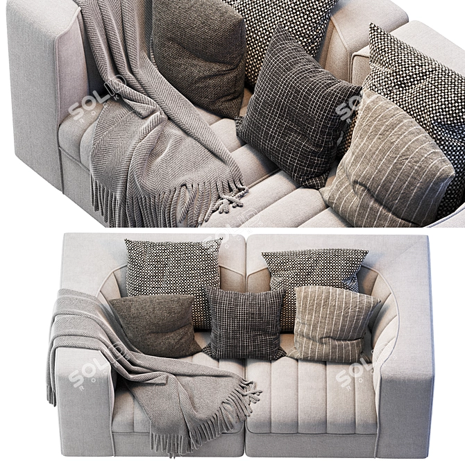 ARFLEX 9000 Sofa: Contemporary Comfort for Modern Living 3D model image 5