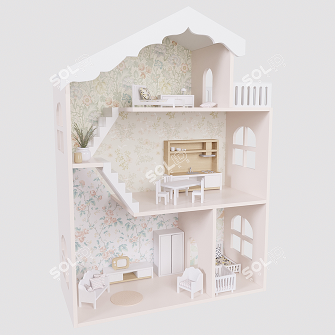 Detki Vetki Dollhouse 3D model image 1