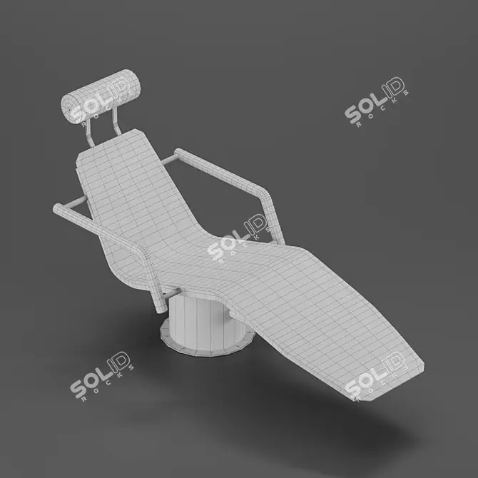 Hydromassage Lounger for Pool & Spa 3D model image 3