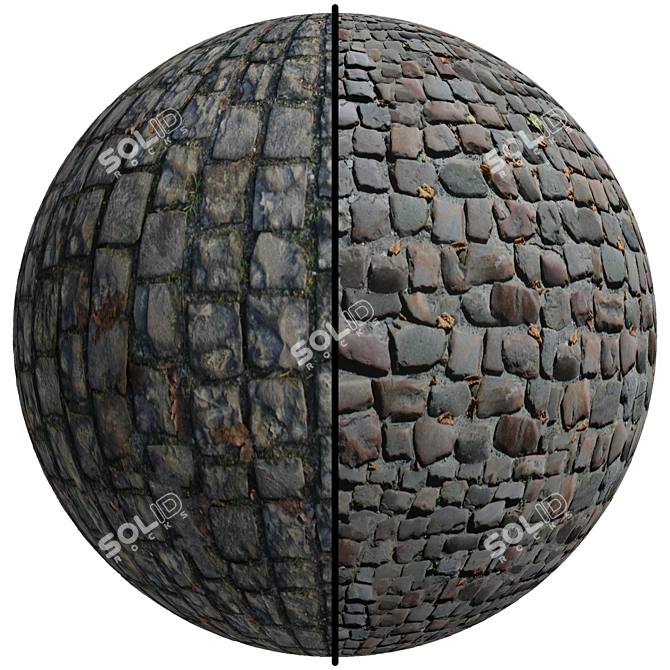 Seamless 4K FB67 Floor Stone 3D model image 1
