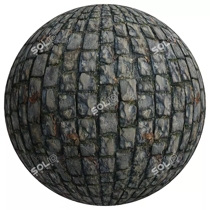 Seamless 4K FB67 Floor Stone 3D model image 3