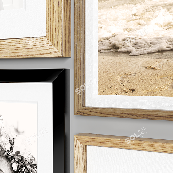 10-Piece Multi-Frame Wedding Art Set 3D model image 6