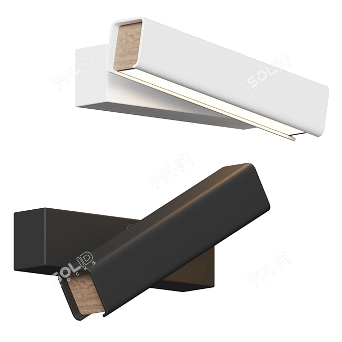 Sleek Mumu LED Wall Sconce 3D model image 1