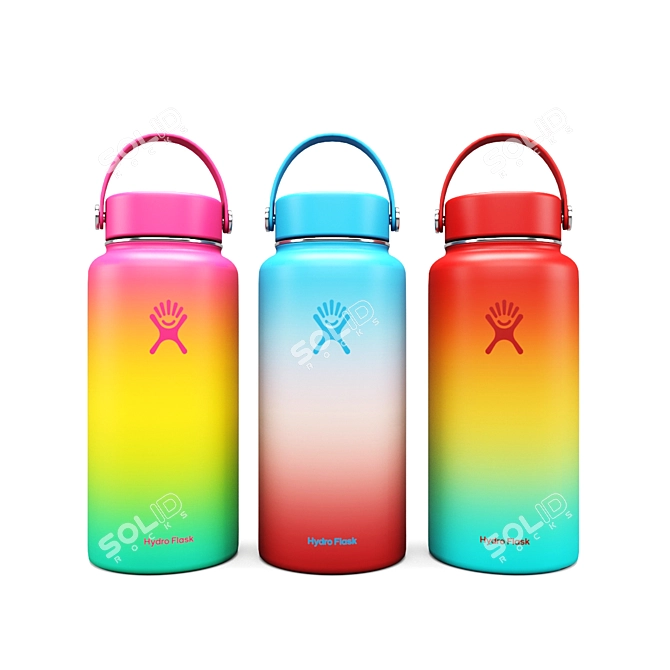 Chillwave Shaved Ice Hydro Flask 3D model image 8