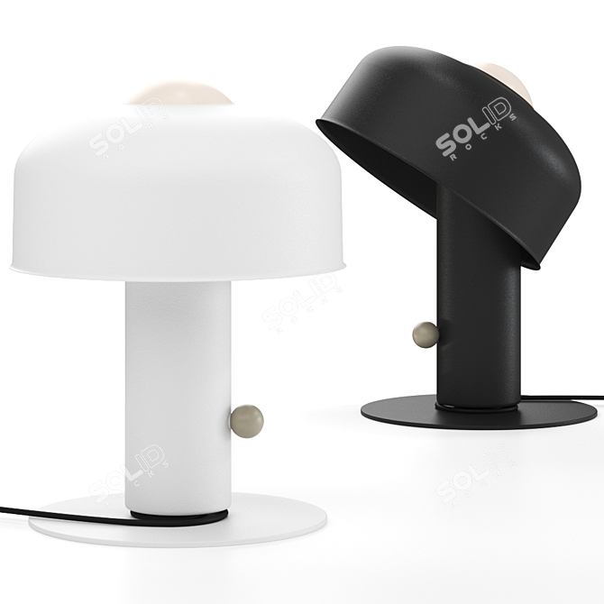 Modern Pivot by Andlight Table Lamp: Versatile Design & Vibrant Colors 3D model image 2
