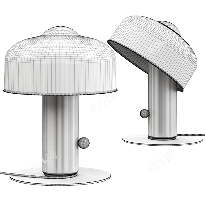 Modern Pivot by Andlight Table Lamp: Versatile Design & Vibrant Colors 3D model image 3