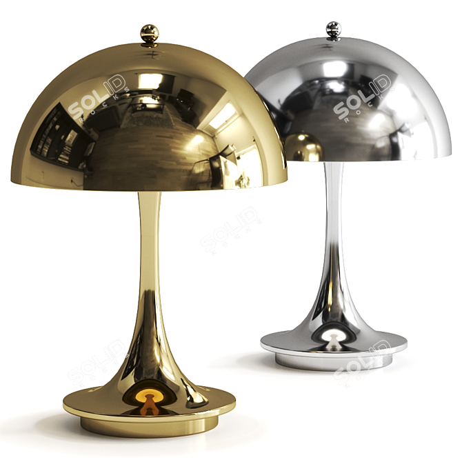 Panthella Portable Table Lamp by Louis Poulsen 3D model image 1