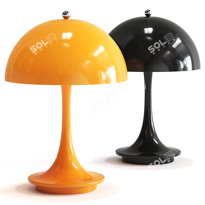 Panthella Portable Table Lamp by Louis Poulsen 3D model image 2