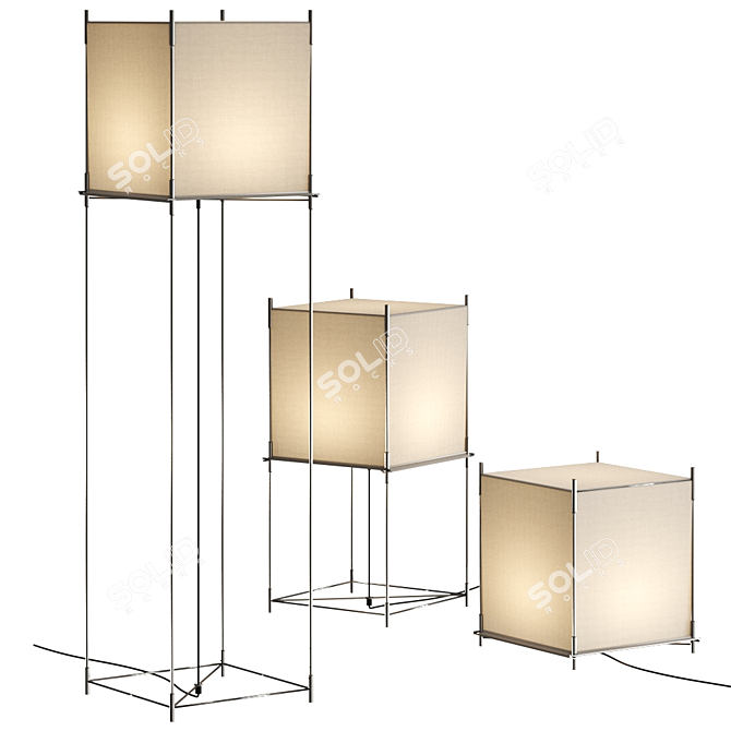 Minimalist Floor Lamp: Lotek Xs by Hollands Licht 3D model image 1