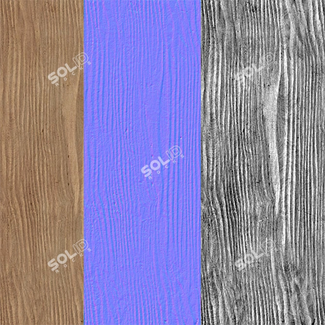 Wood 3 - High Definition 3D Textures 3D model image 2