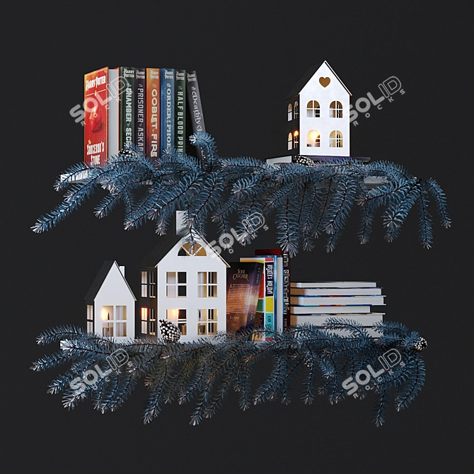 Blue Christmas Tree | Vray 3D model image 3