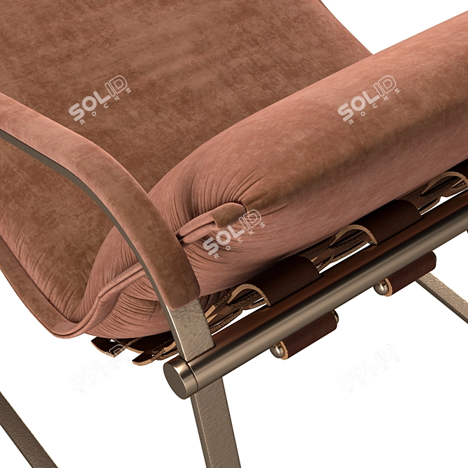 Retro Chic: Hessentia Pauline Armchair 3D model image 6