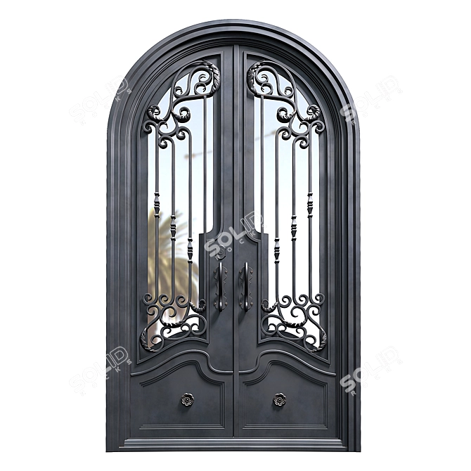 Title: 
Elegant Abby Iron Door 3D model image 1