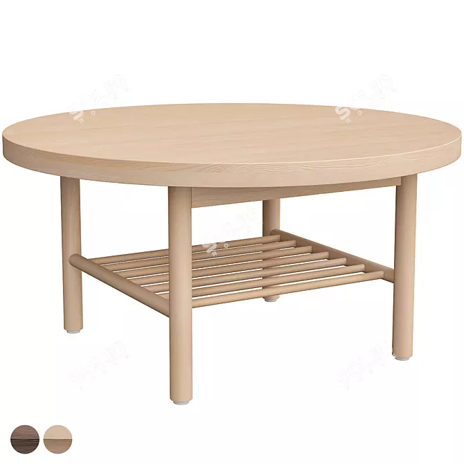 LISTERBY Scandinavian Coffee Table 3D model image 1