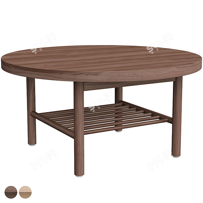 LISTERBY Scandinavian Coffee Table 3D model image 2