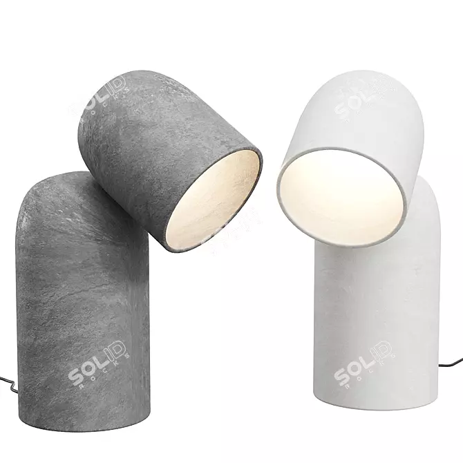 Fumi Low Table Lamp: Sleek Design by Harry Thaler 3D model image 1