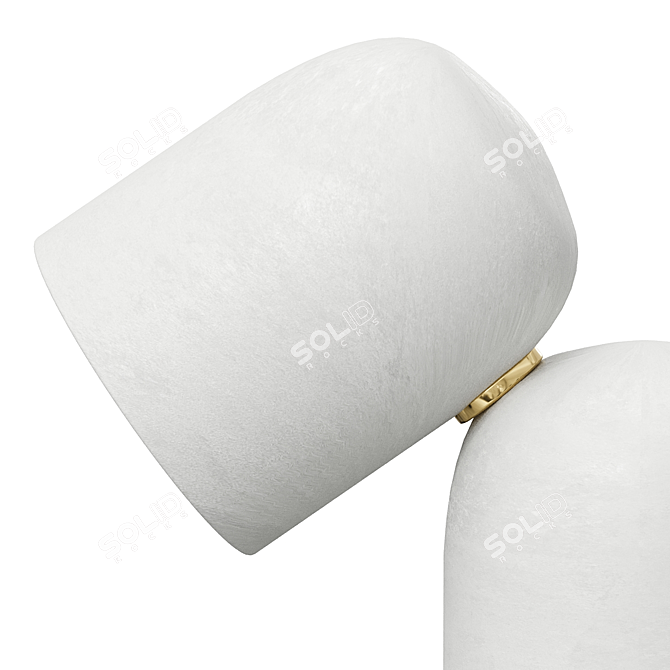 Fumi Low Table Lamp: Sleek Design by Harry Thaler 3D model image 3