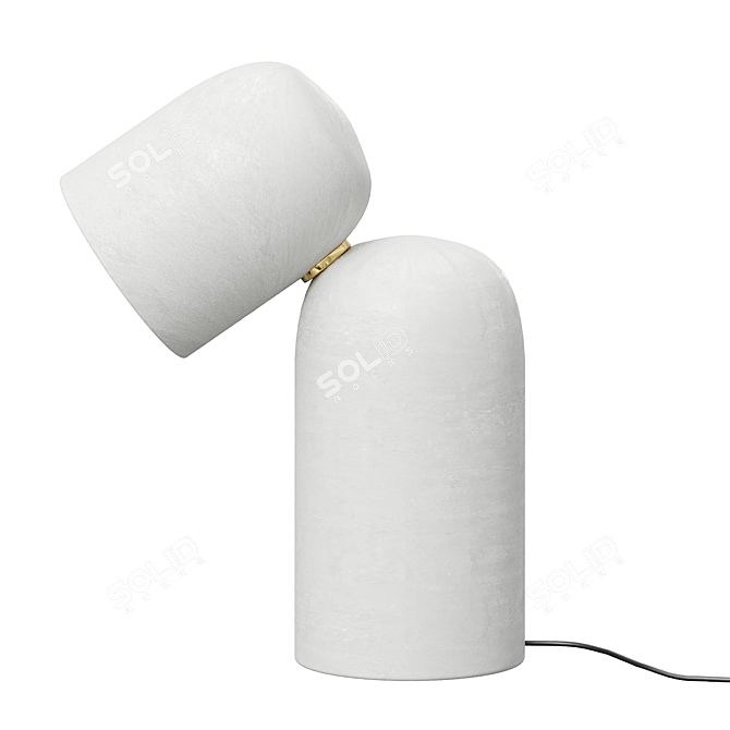 Fumi Low Table Lamp: Sleek Design by Harry Thaler 3D model image 4