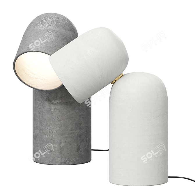 Fumi Low Table Lamp: Sleek Design by Harry Thaler 3D model image 5