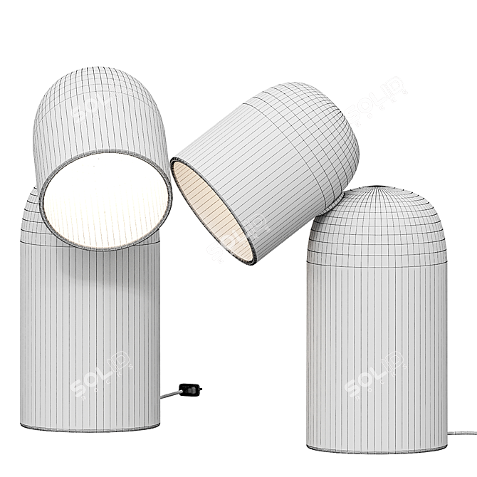 Fumi Low Table Lamp: Sleek Design by Harry Thaler 3D model image 6