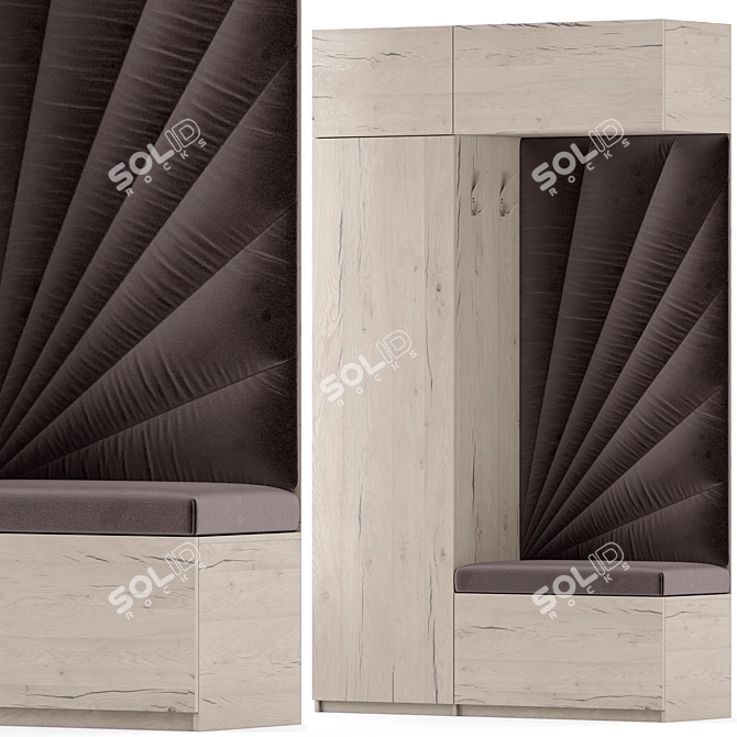 6-Tier Spacious Hallway Organizer 3D model image 2