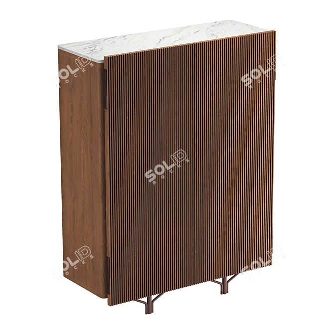 Giorgetti Charlotte Tall Bar: Premium 3D Model 3D model image 3