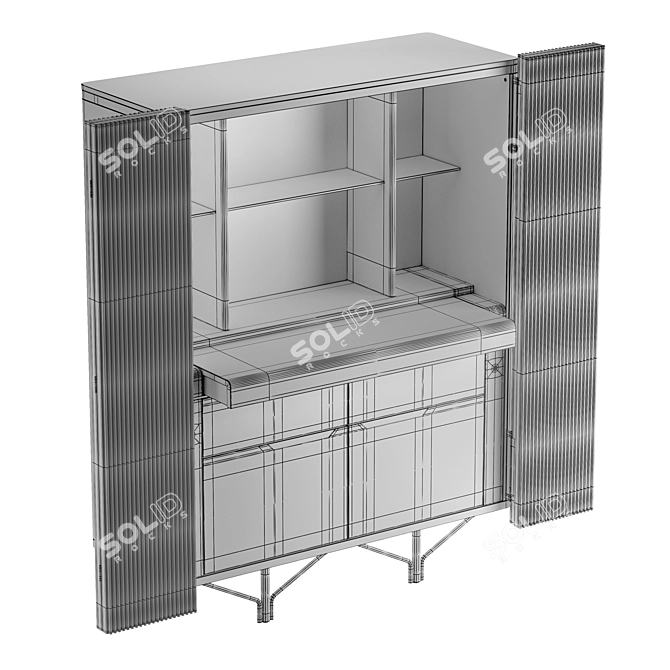 Giorgetti Charlotte Tall Bar: Premium 3D Model 3D model image 4