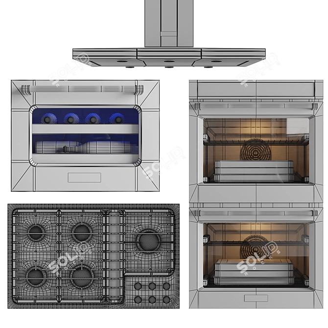 Kitchenaid Kitchen Appliances Collection 3D model image 5