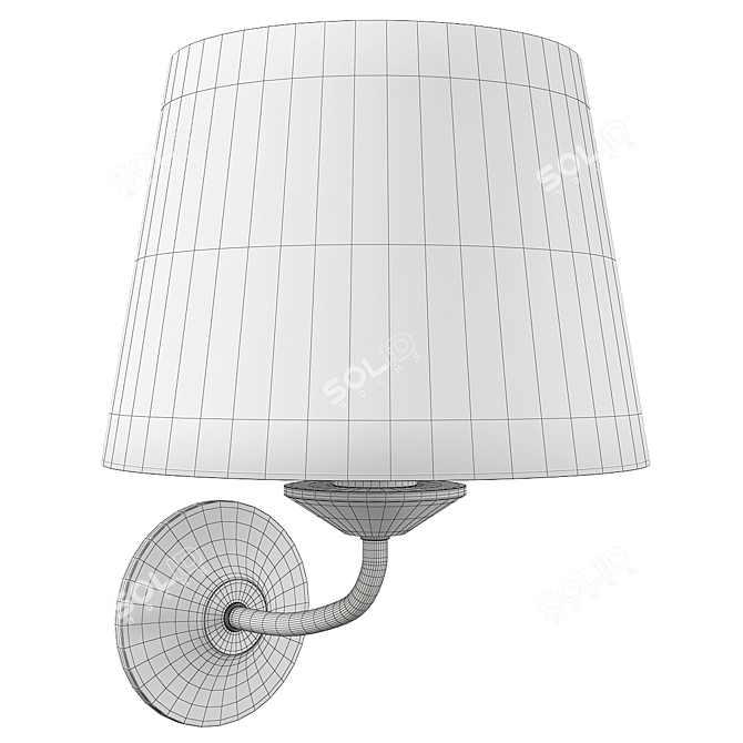 Elegant Alfa Selva Sconce 3D model image 2