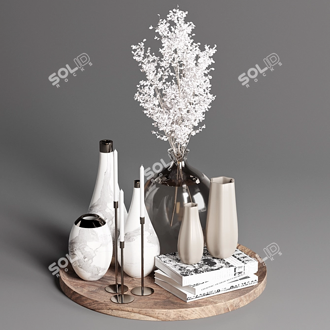 2017 Decorative Set - MAX, OBJ, MTL 3D model image 2