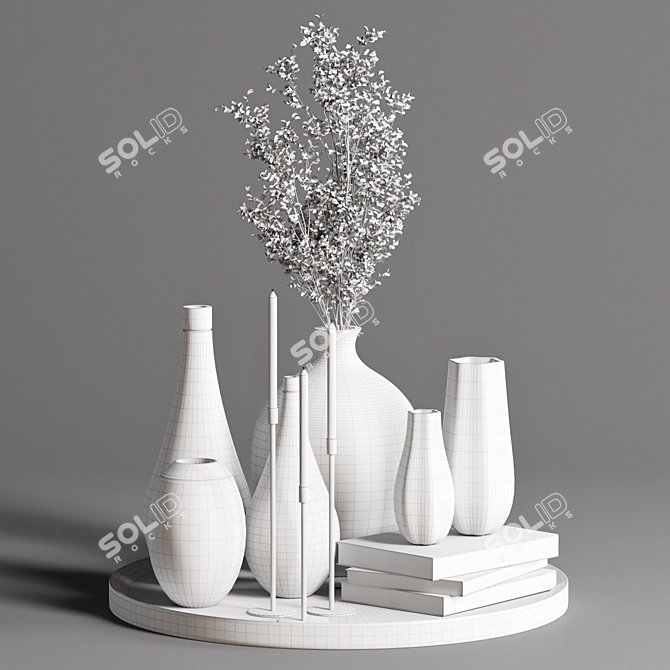 2017 Decorative Set - MAX, OBJ, MTL 3D model image 3