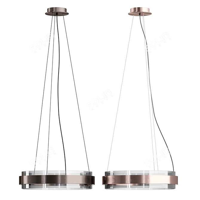 Phoenix Geometric Hanging Lamp 3D model image 4