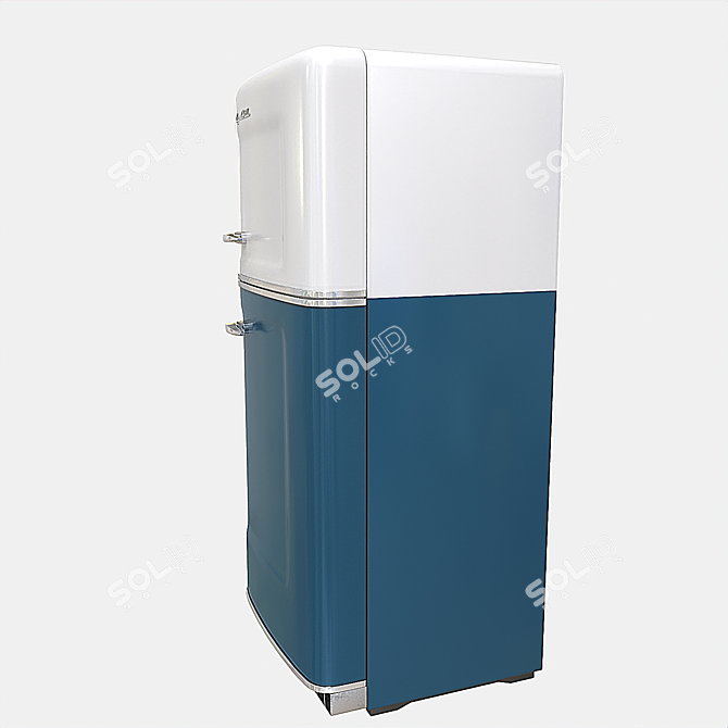 Retro Fridge: Timeless Elegance for Every Home 3D model image 3