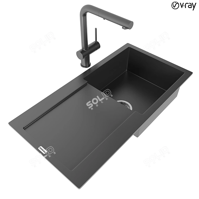 Versatile Kitchen Sink Collection 3D model image 2