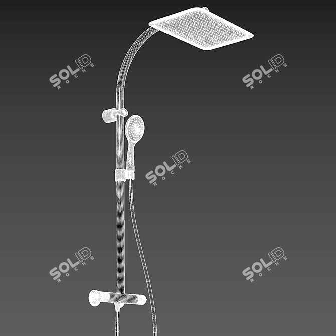 Jacob Delafon TALAN Thermostatic Shower System 3D model image 4