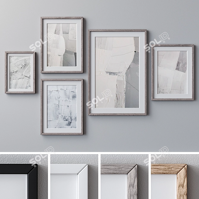 Modern Wall Art Set 1616 3D model image 1