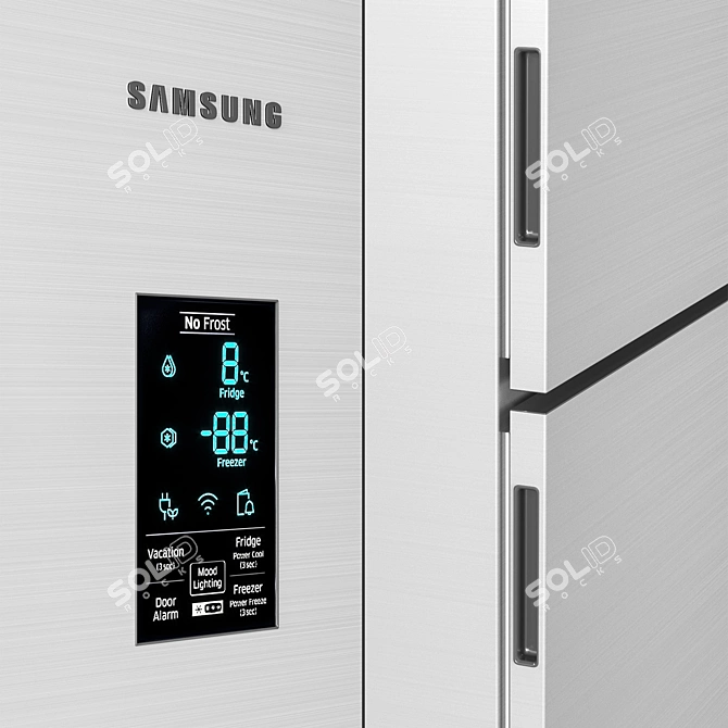 Samsung Refrigerators: Stylish & Spacious 3D model image 4