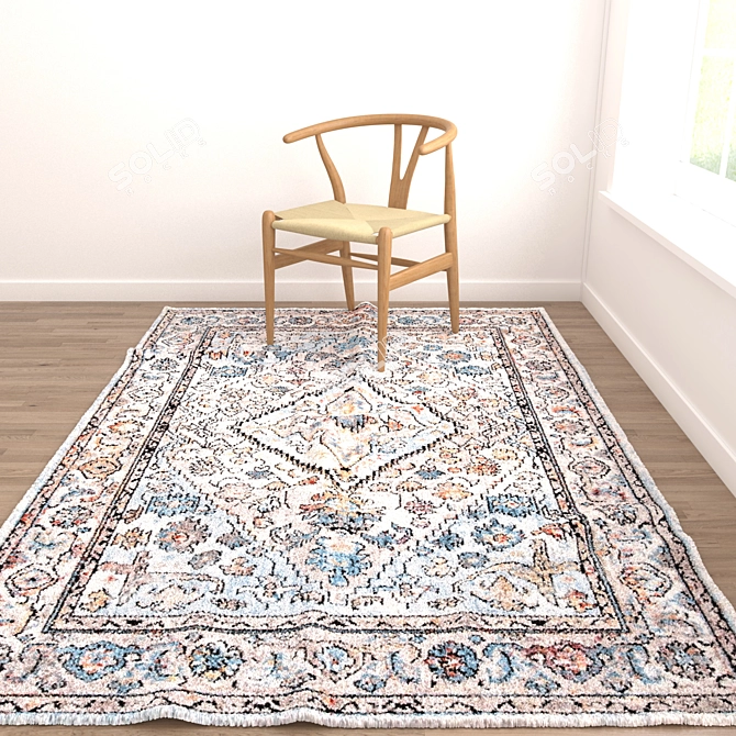 Versatile 3D Rug Set 3D model image 2