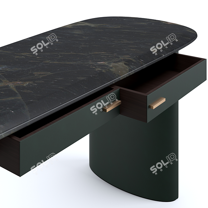 Baxter Ellipse Illuminated Desk 3D model image 7